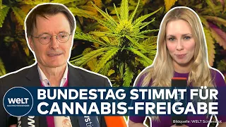 CANNABISLEGALISIERUNG: Bundestag beschließt Marihuana-Freigabe - Lauterbach: "Richtiger Weg" | EIL