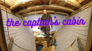 building the captains cabin. old fishing boat restoration