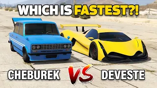 GTA 5 ONLINE - DEVESTE EIGHT VS CHEBUREK (WHICH IS FASTEST?)