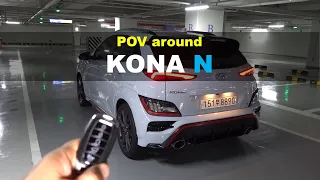 2021 Hyundai KONA N POV exterior and interior