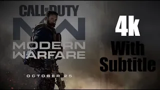 Official Call Of Duty Modern Warfare 2019 4k Story Trailer With Subtitle.