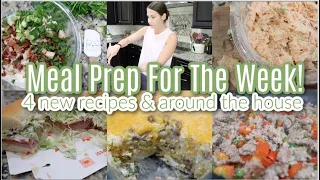 Super Productive Around The House Happenings Meal Prep For The Week! 4 New Recipes &  Cleaning