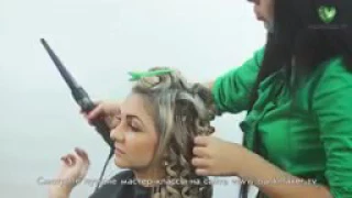 Объемные локоны Big volume curls tutorial  parikmaxer tv парикмахер тв