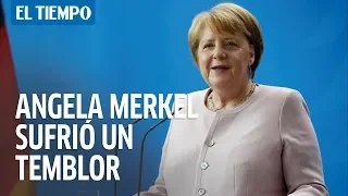 Angela Merkel sufrió un temblor incontenible durante ceremonia oficial