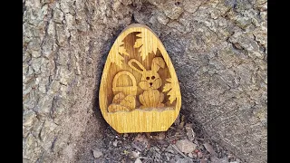 Easter Egg Shadow Box, Scroll Saw Project