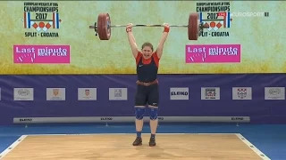 2017 European Weightlifting Championships Women 90 kg  Тяжелая атлетика Чемпионат Европы [1080]