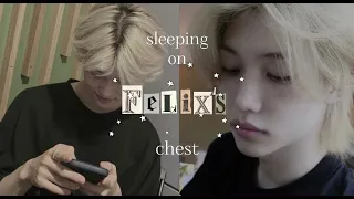 Stray Kids ASMR Sleeping On Felix's Chest🐥 [heartbeat] [voice]