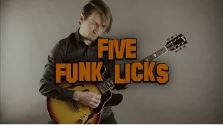 5 FUNK GUITAR LICKS