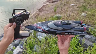 เรือบังคับวิทยุ WLTOYS WL916 RC BOAT 55KM/H 2.4G  ราคา 3790.บ โทร:065-5393138​ ไลน์​: TAY-3910