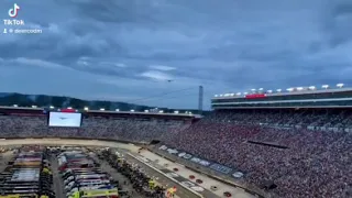 Ac130 gunship fly over at Bristol motor speedway last night