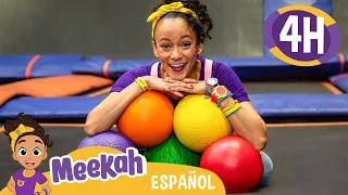 🕝4️⃣h ▸Meekah Skyzone - Rebotes 💜¡Hola Meekah!💜Amigos de Blippi | Videos educativos | 4 horas