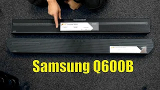 Samsung Q600B Soundbar 2022 Unboxing, Setup, Dimensions and Tests on TV, Music and Movies
