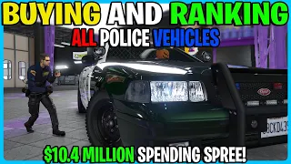 Buying ALL POLICE VEHICLES In Chop Shop DLC GTA 5 Online