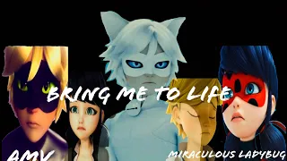 AMV|Miraculous Ladybug|Bring Me to Life|Tu Gatita Agreste Forever e Iris Couffaine