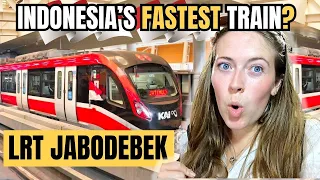 FIRST TIME on LRT JABODEBEK in Jakarta, Indonesia  🇮🇩 WE are SHOCKED!
