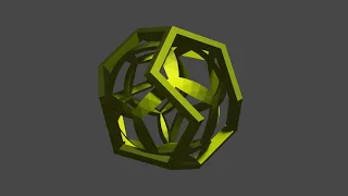 3D printed rotating regular dodecahedron