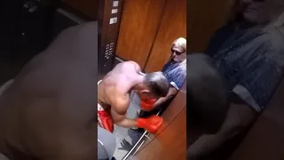 Meet Ivan Drago in elevator