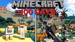 I Survived 100 Days as an ENGINEER in a ZOMBIE APOCALYPSE WASTELAND in Minecraft Hardcore Forge Labs