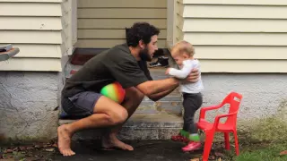 HOW TO TEACH A BABY TO CATCH A BALL