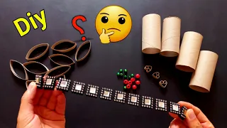 wow!  super idea with beads and toilet paper rolls - recycling ideas