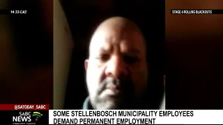 Some employees at Stellenbosch Municipality demand permanent employment