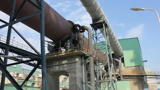Печь для обжига клинкера на цементном заводе