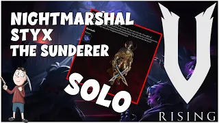 V Rising - Nightmarshal Styx The Sunderer SOLO Boss Fight | Bat Form
