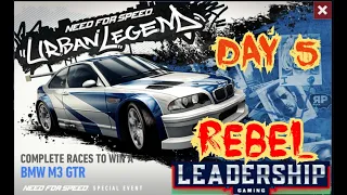 NFS NoLimits | BMW M3 GTR SERIES | DAY 5 - REBEL | LEADERSHIP GAMING