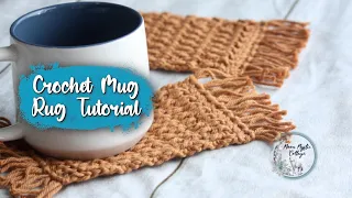 Crochet Mug Rug Pattern by Moon Mystic Cottage | Easy Pattern!