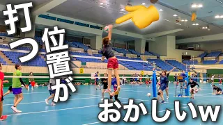 【volleyball】Ace spiker is very high to hit