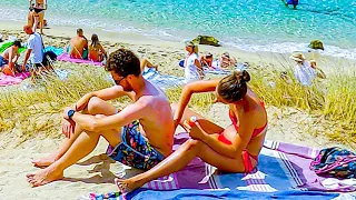 IBIZA Beach Walk / Ibiza Spain Cala Comte Beach / Balearic Islands 4K