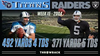 INSANE QB Duel You Haven't Heard Of! (Titans vs. Raiders 2004, Week 15)