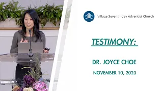 Testimony | Dr. Joyce Choe