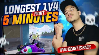 iPad Beast is Back🗿Best 1v4 Fight Ever in PUBG MOBILE History☠️Smuk Op