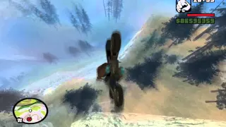 GTA San Andreas Jump Off Mount Chilliad