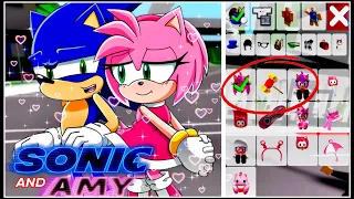 HOW TO BECOME SONIC AND AMY IN BROOKHAVEN RP ROBLOX