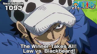 ONE PIECE episode1093 Teaser "The Winner Takes All! Law vs. Blackbeard!"