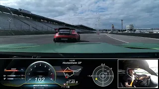 HockenheimRing onboard -- Overtaking an AMG GT Black Series in a GT R