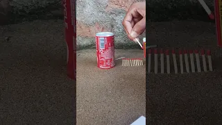 matchstick amazing experiment crackers vs coca cola can reaction #experiment #shorts #crackers