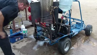 Steam Powered Go Kart, first drive