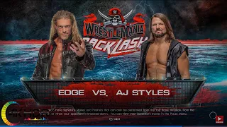 Wrestlemania 38! Edge vs AJ Styles 4K! Full Match WWE 2K22 PS5 Gameplay