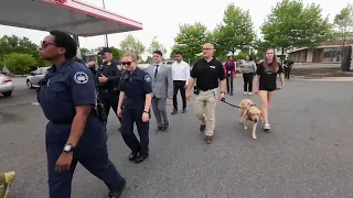 Roanoke police participate in community walk on Hershberger Road