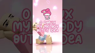 0 ROBUX My Melody Outfit Idea #roblox #sanrio #mymelody