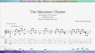 The Munsters Theme - For Acoustic Guitar with TABs