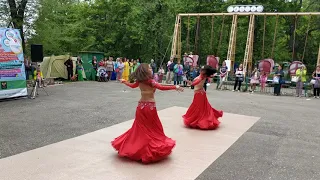 ВОСТОЧНЫЙ ТАНЕЦ ДУЭТ 💃💃 ЕЛЕНА КУВАРИНА & ГЮЗЕЛЬ ГАЛЕЕВА / САМАРА // BELLYDANCE