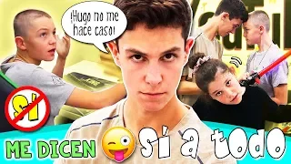 DICIENDO SÍ a TODO a Mateo HAACK en 1 HORA 🤣 OBEDECEN todas mis ÓRDENES y pasa ESTO 😱