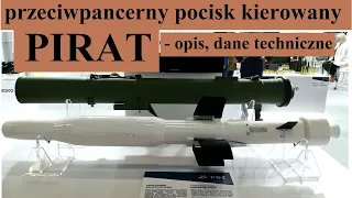 przeciwpancerny pocisk kierowany PIRAT - opis i dane techniczne