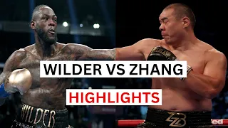 Deontay Wilder vs Zhilei Zhang Highlights & Knockouts