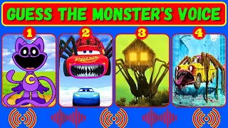 Guess The Monster Voice CatNap, McQueen Eater, Spider House Head, Car Eater Coffin Dance
