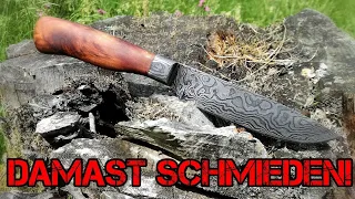 Damastmesser selber schmieden | So schaffst auch du es! | Subtitled